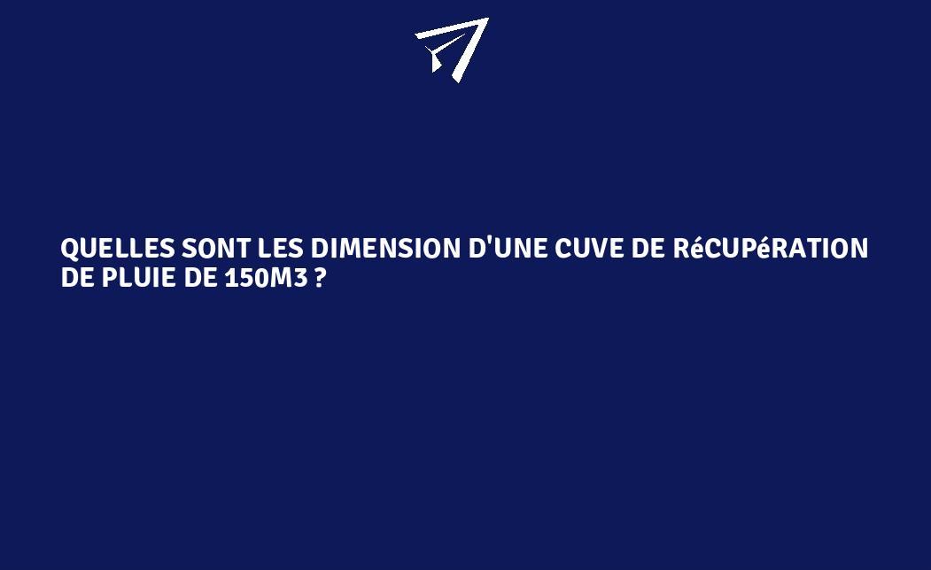 Quelles Sont Les Dimension D Une Cuve De R Cup Ration De Pluie De M