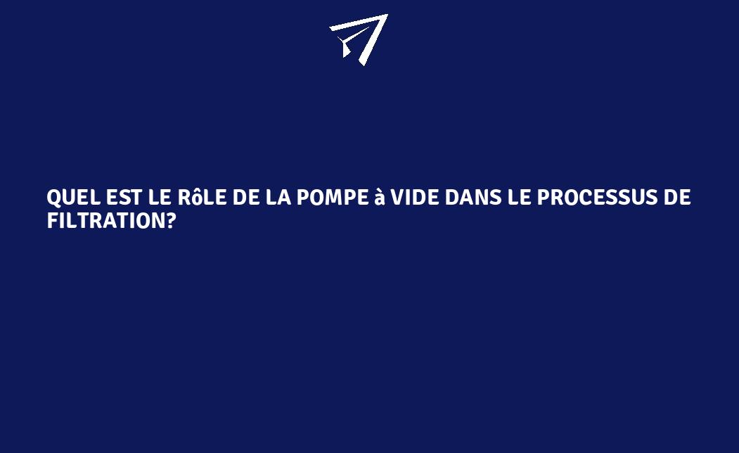 Quel Est Le R Le D Une Pompe Vide Pompe Eau R Le Prix Changement