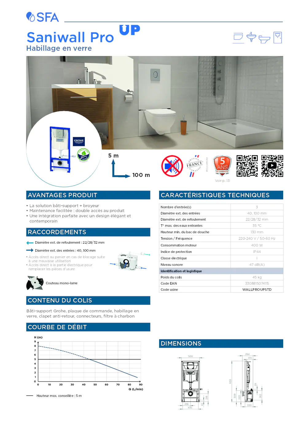 Image du document pdf : fiche technique des solutions bâti-support avec broyeur habillage verre et carreler  