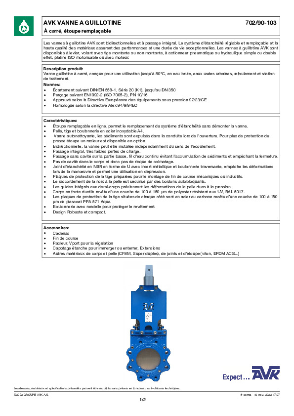 Image du document pdf : FT_Vanne guillotine à carré_702-90-103_AVK010_FR  
