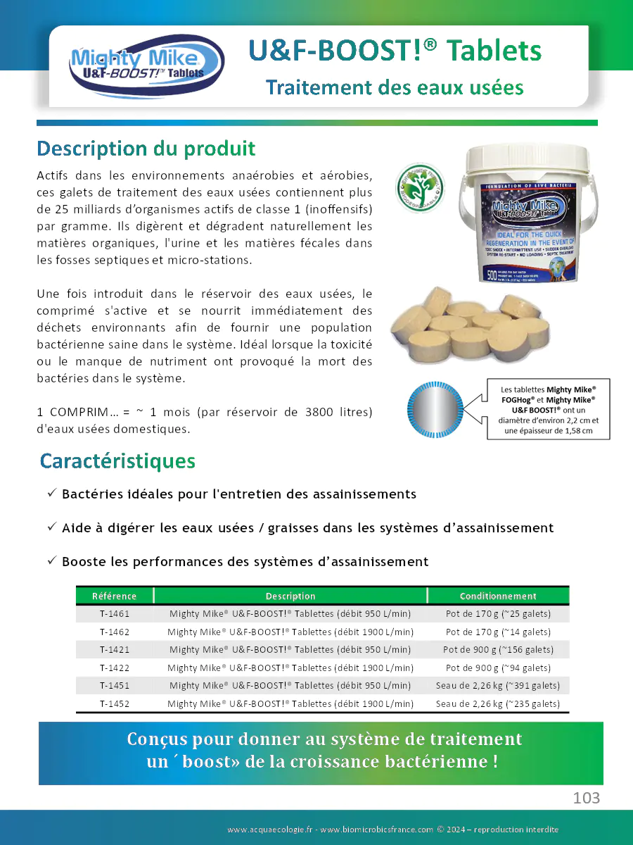 Image du document pdf : brochure des tablettes mighty mike uf-boost pour systèmes d