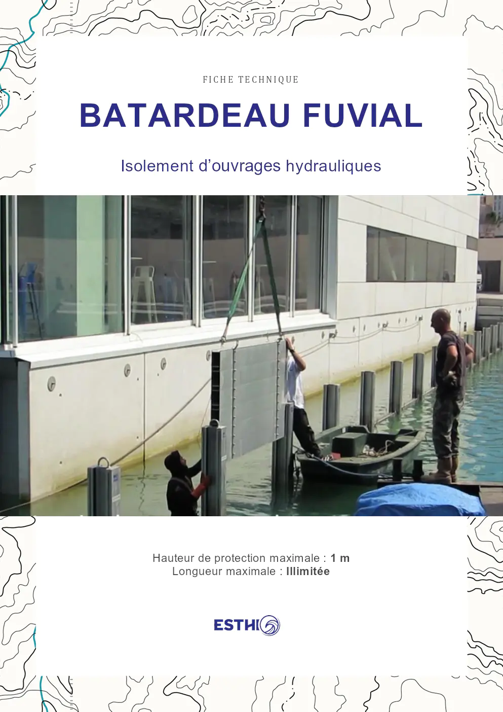 Image du document pdf : fiche technique du batardeau fluvial de l