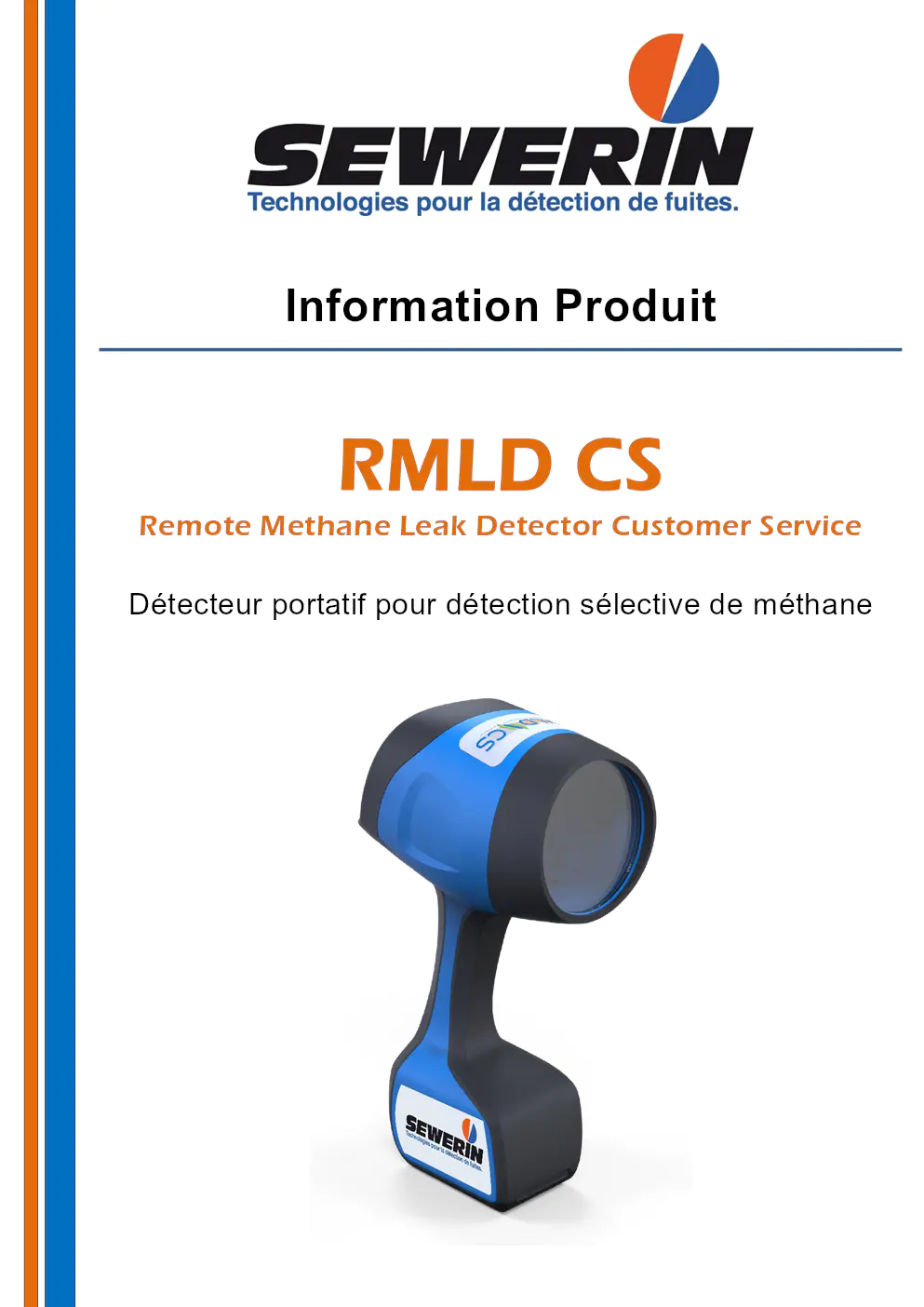 Image du document pdf : fiches techniques du détecteur de méthane rmld cs sewerin  