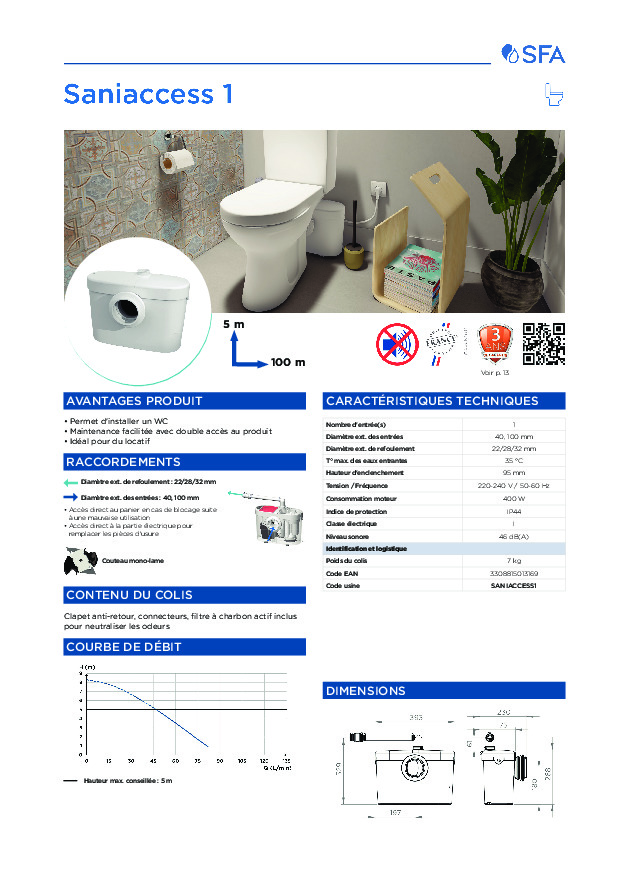Image du document pdf : saniaccess-1-product-sheet-2023-fr  