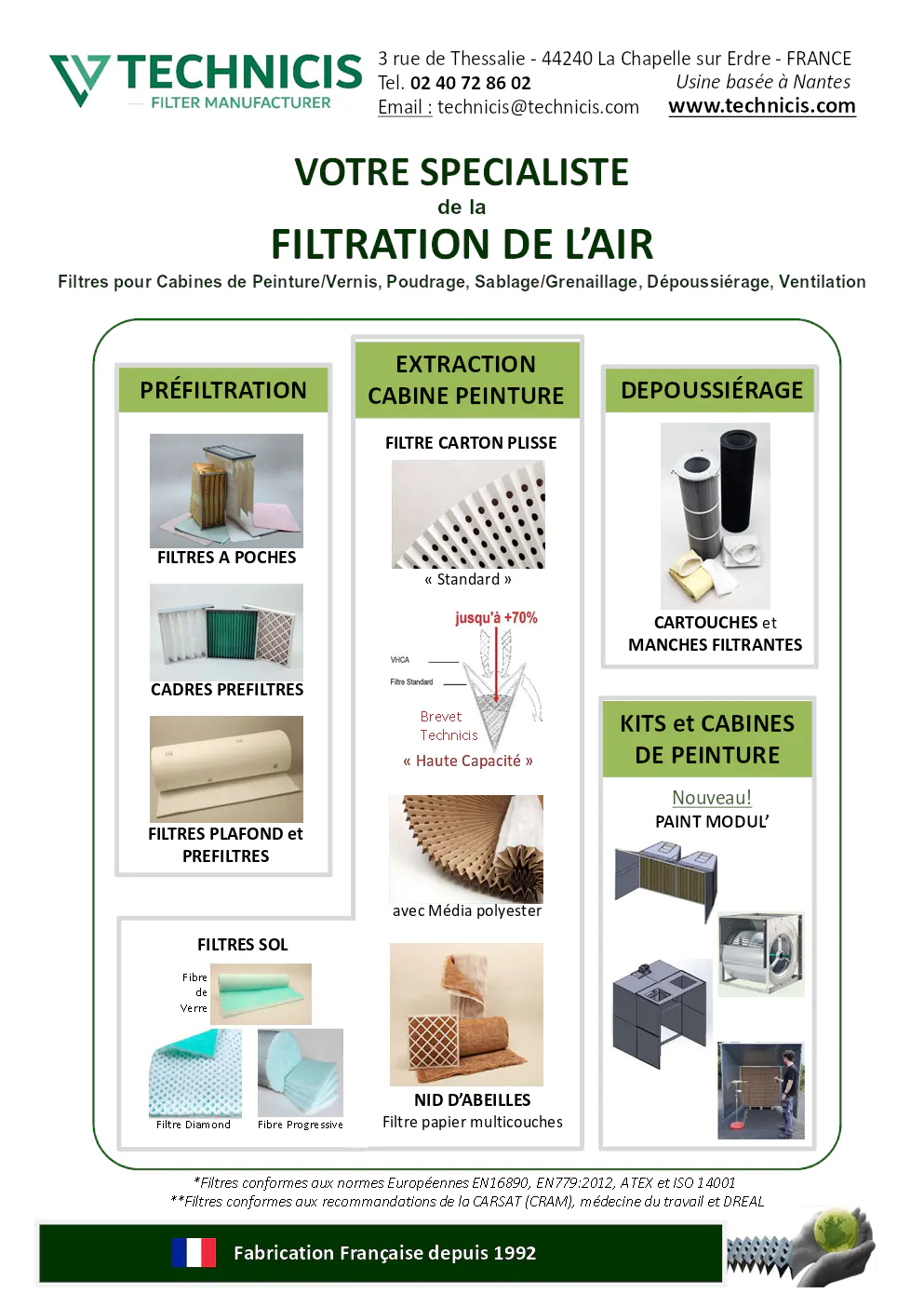 Image du document pdf : brochure sur les solutions de filtration de l