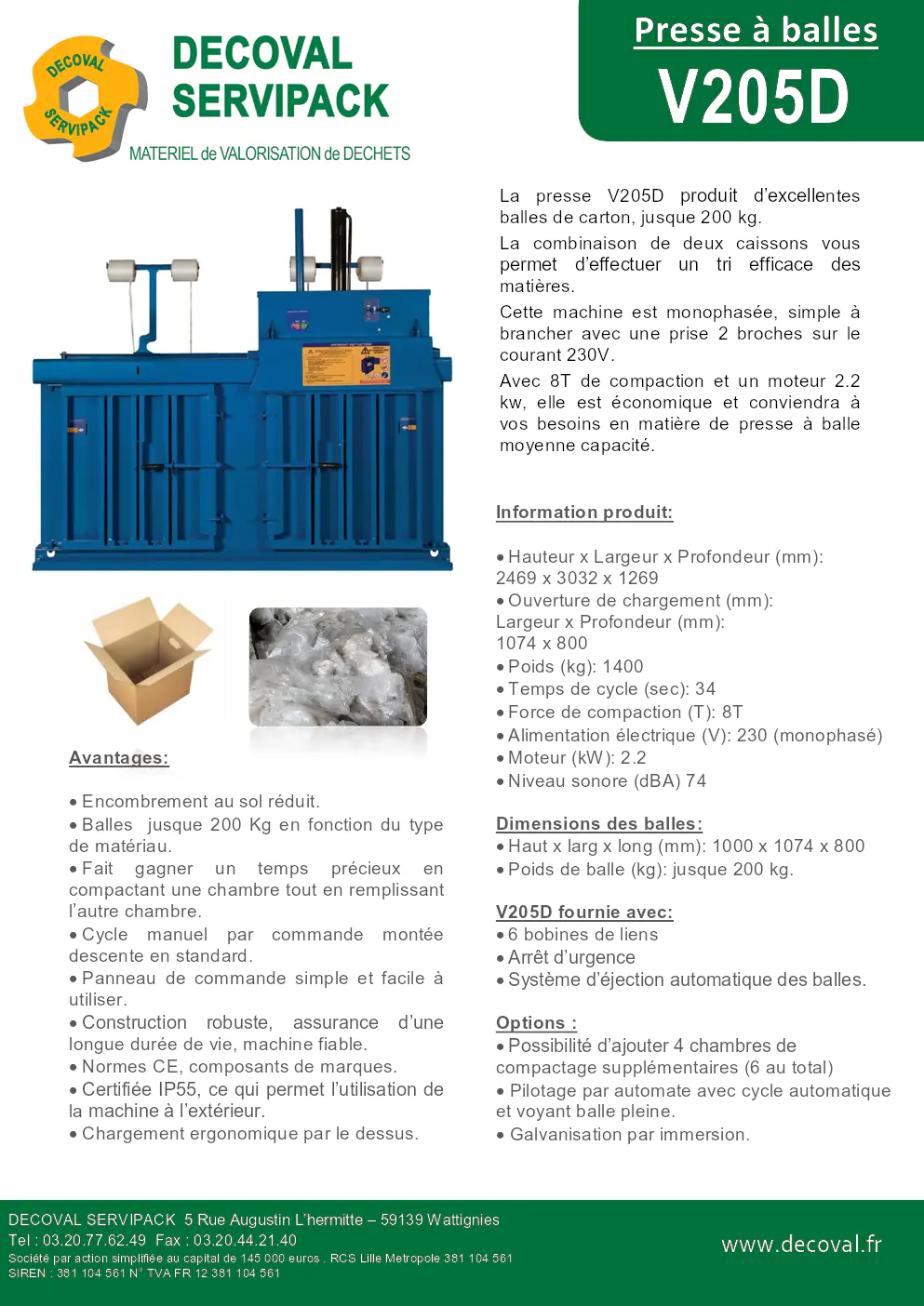 Image du document pdf : brochure de la presse à balles v205d  