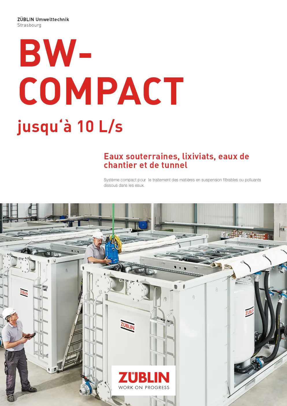 Image du document pdf : brochure du système de traitement des eaux bwcompact par züblin  