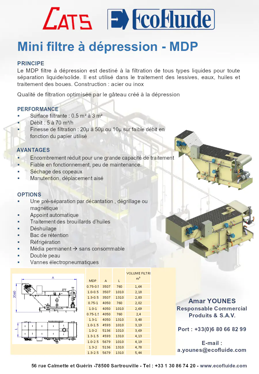 Image du document pdf : brochure du mini filtre à dépression MDP  