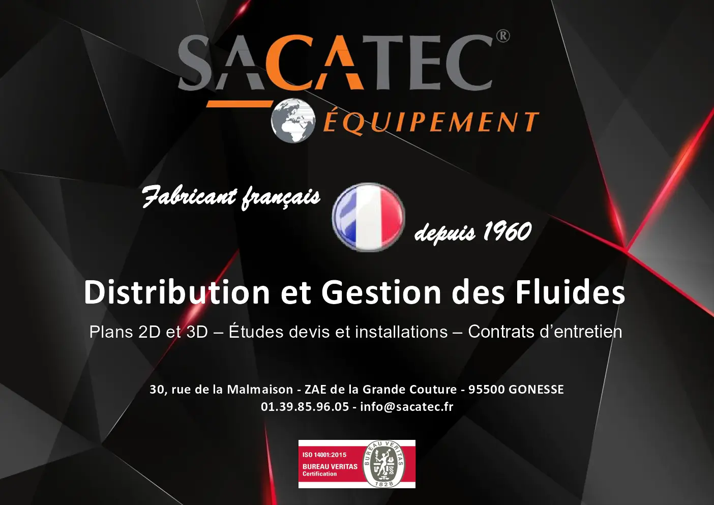 Image du document pdf : brochure sur la distribution et gestion des fluides par sacatec équipement  