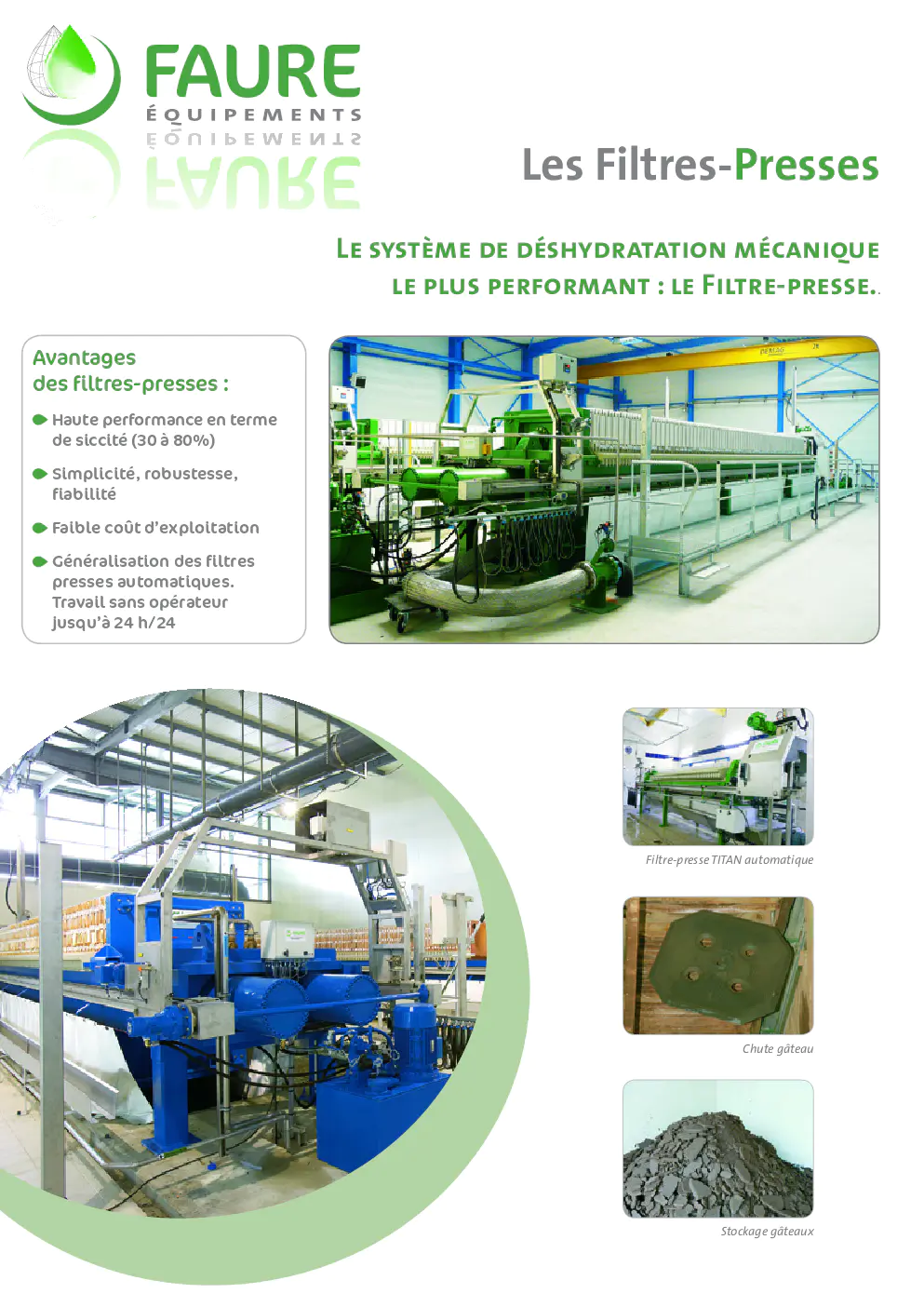 Image du document pdf : brochure du système de déshydratation mécanique filtre-presse par faure equipements  