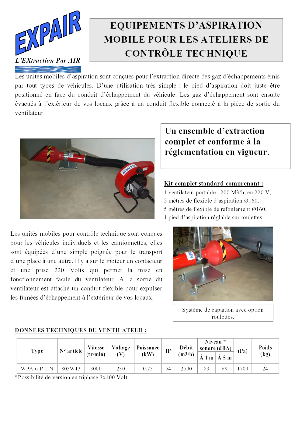 Image du document pdf : brochure des équipements d