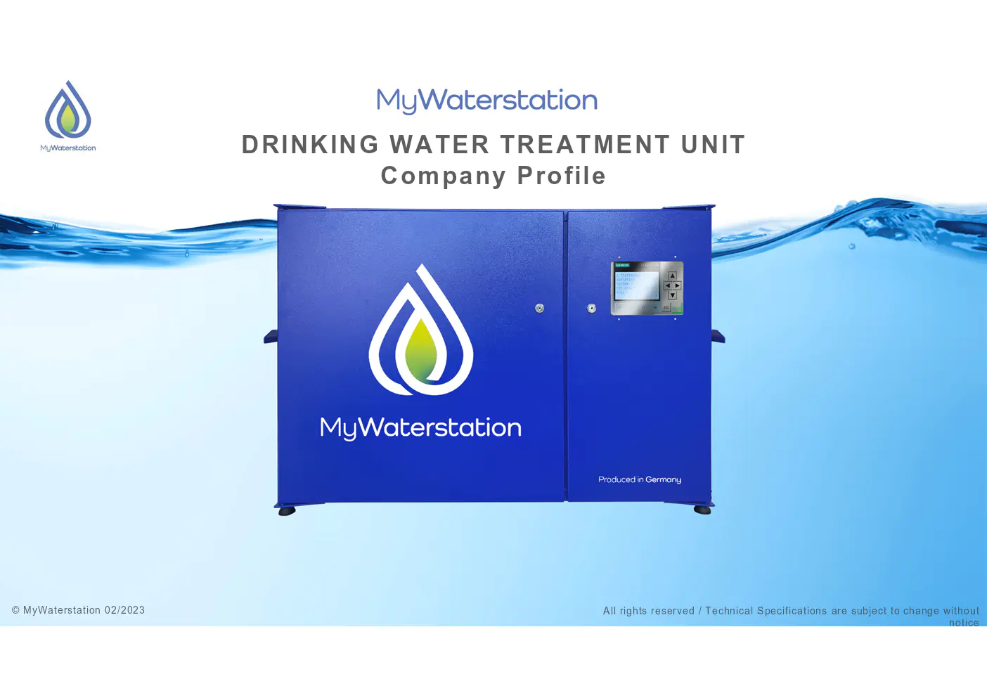 Image du document pdf : MyWaterstation Company Profile Engl_03_2023 compress  