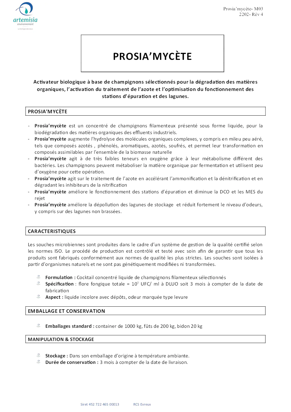 Image du document pdf : Fiche Technique de l