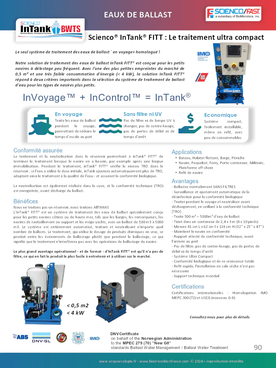 Image du document pdf : brochure sur le système de traitement des eaux de ballast intank fitt  