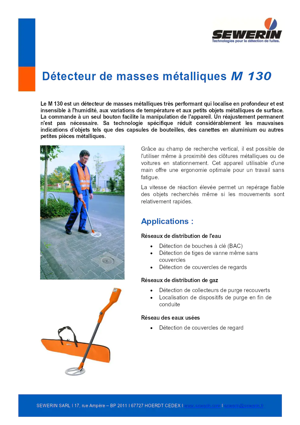 Image du document pdf : brochure du détecteur de masses métalliques m 130  