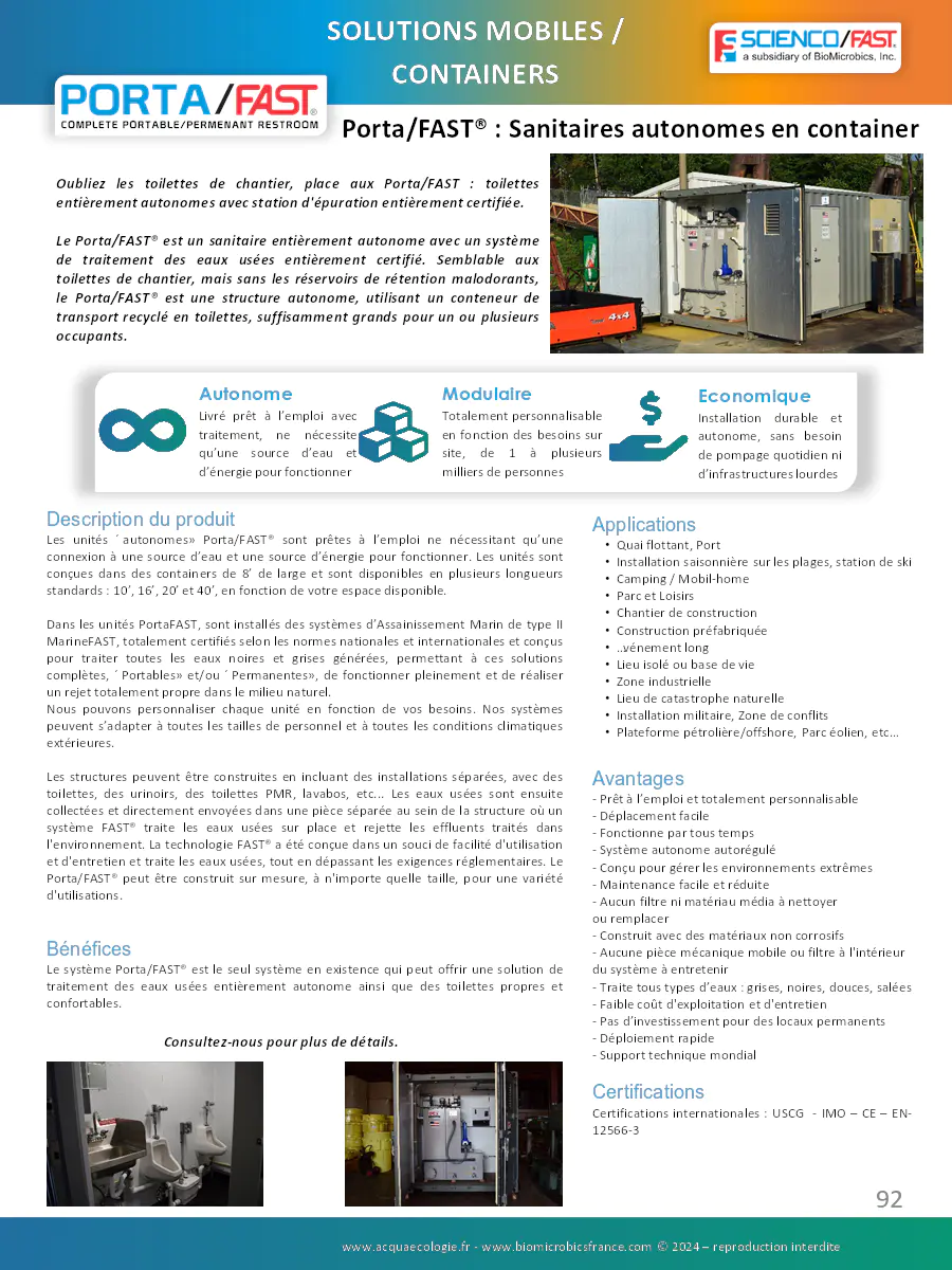 Image du document pdf : brochure des sanitaires autonomes porta/fast  