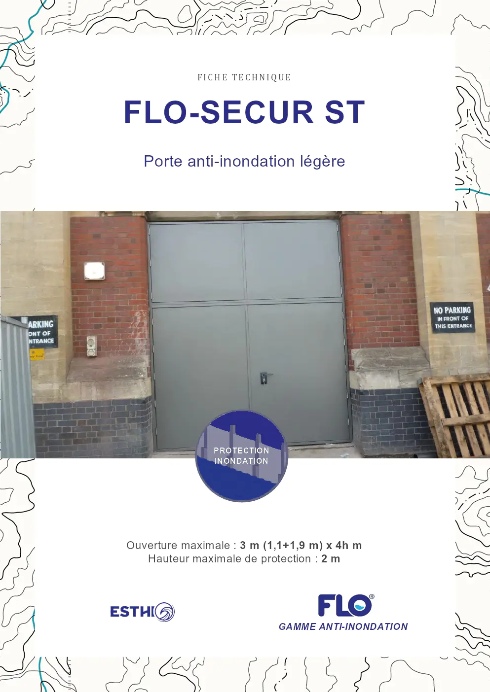 Image du document pdf : fiche technique de la porte anti-inondation flo-secur st  