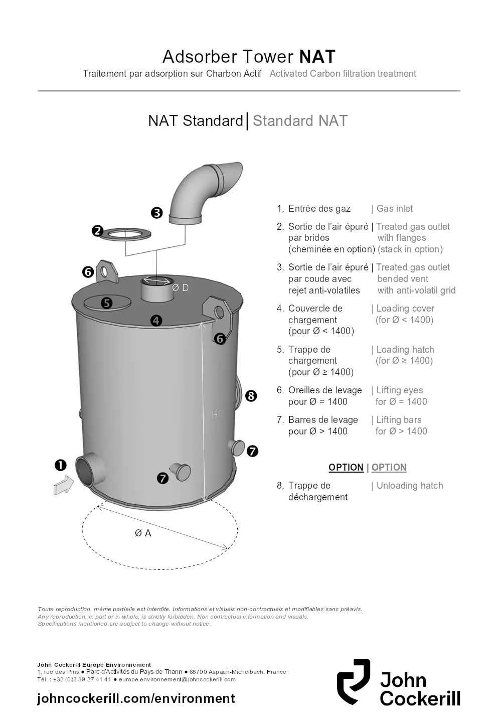 Image du document pdf : documentation technique sur les tours adsorbeuses NAT  