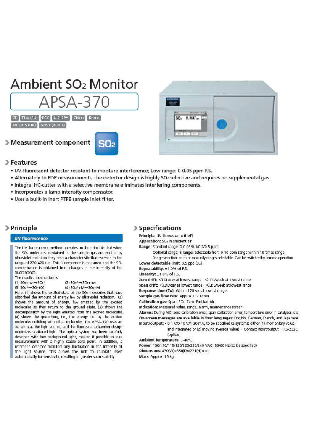 Image du document pdf : moniteur de SO ambiant A-SA-370  