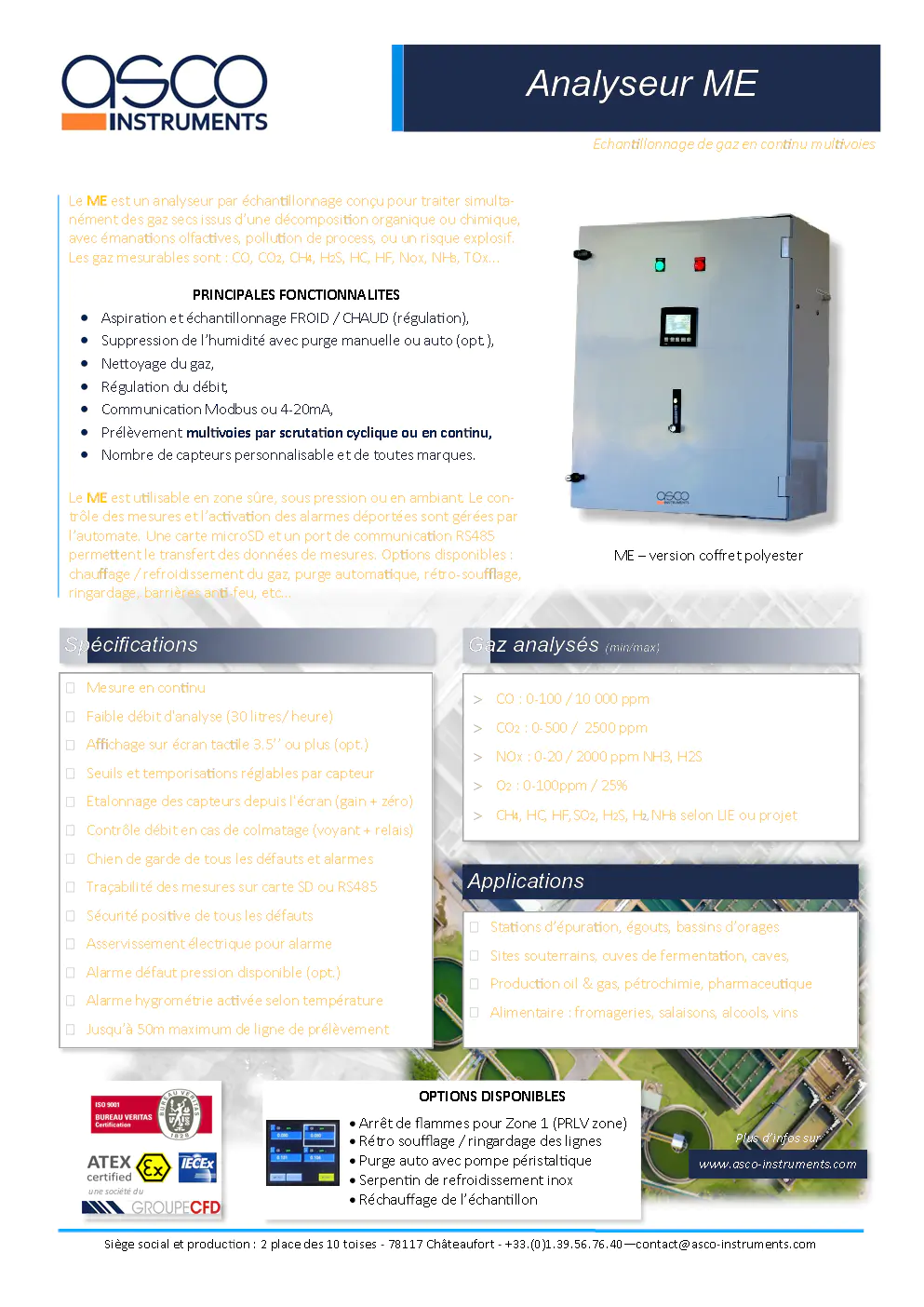 Image du document pdf : analyseur de gaz continu multivoies ME  