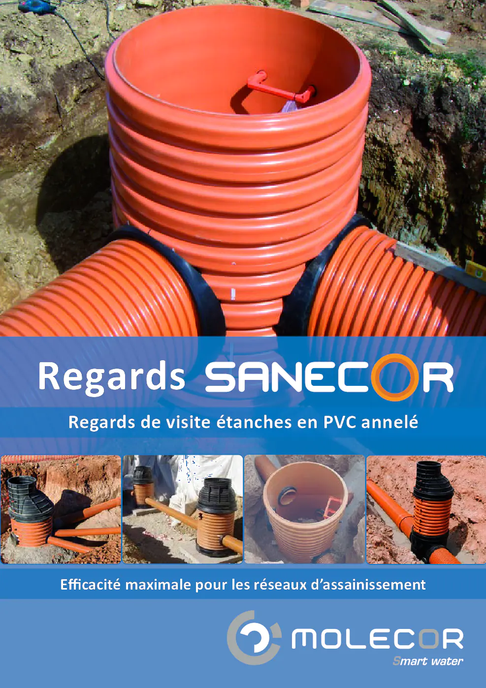 Image du document pdf : brochure sur les regards de visite étanches SANECOR®  