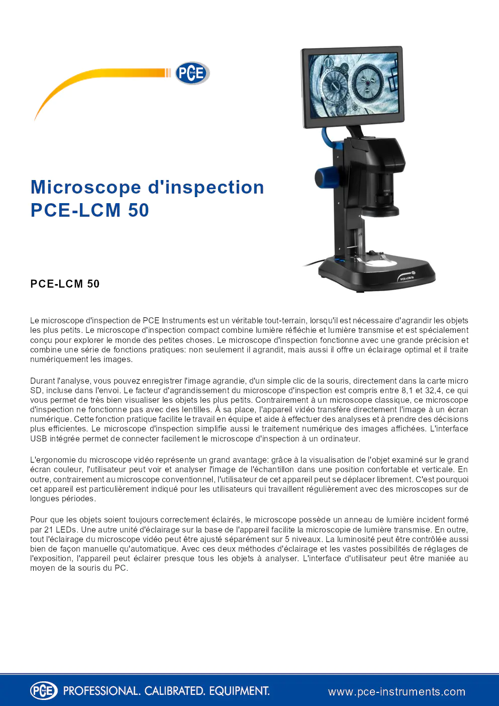 Image du document pdf : manuel du microscope d