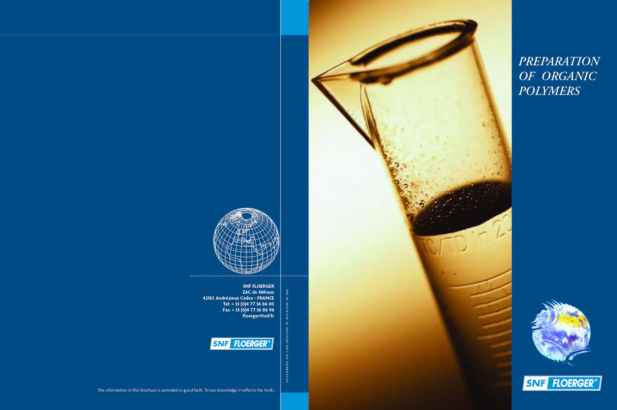 Image du document pdf : Water Treatment-Preparation of Organic Polymers E  