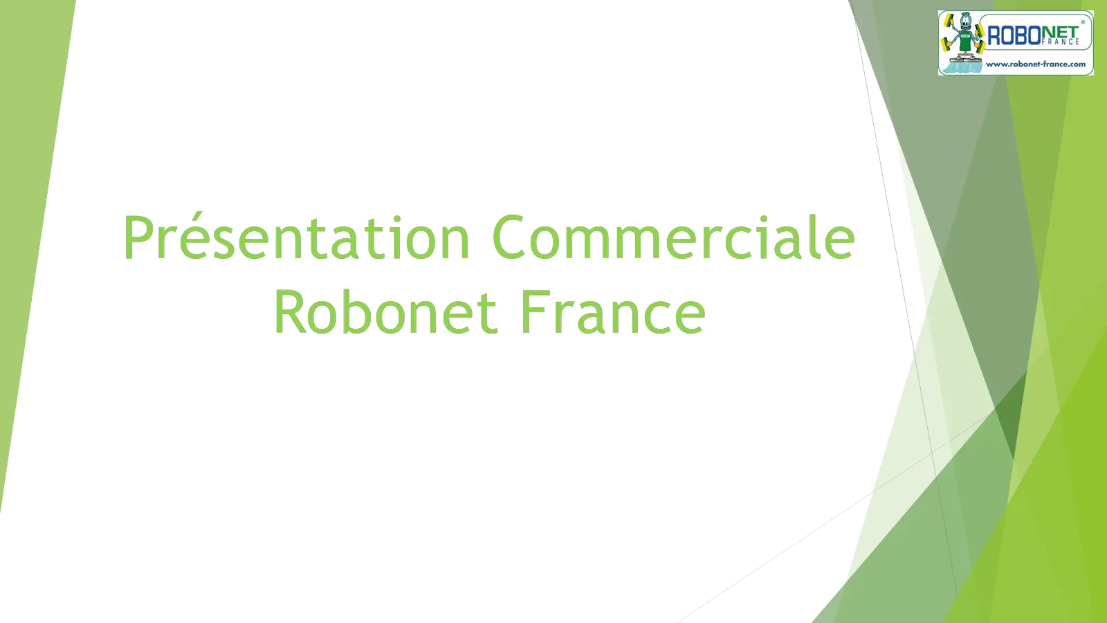 Image du document pdf : Présentation Commerciale de Robonet France  