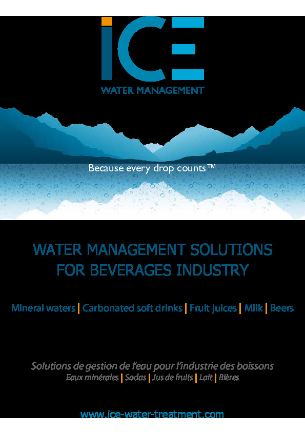 Image du document pdf : ICE - WATER MANAGEMENT SOLUTIONS FOR BEVERAGES INDUSTRY - 11-23 - lght  