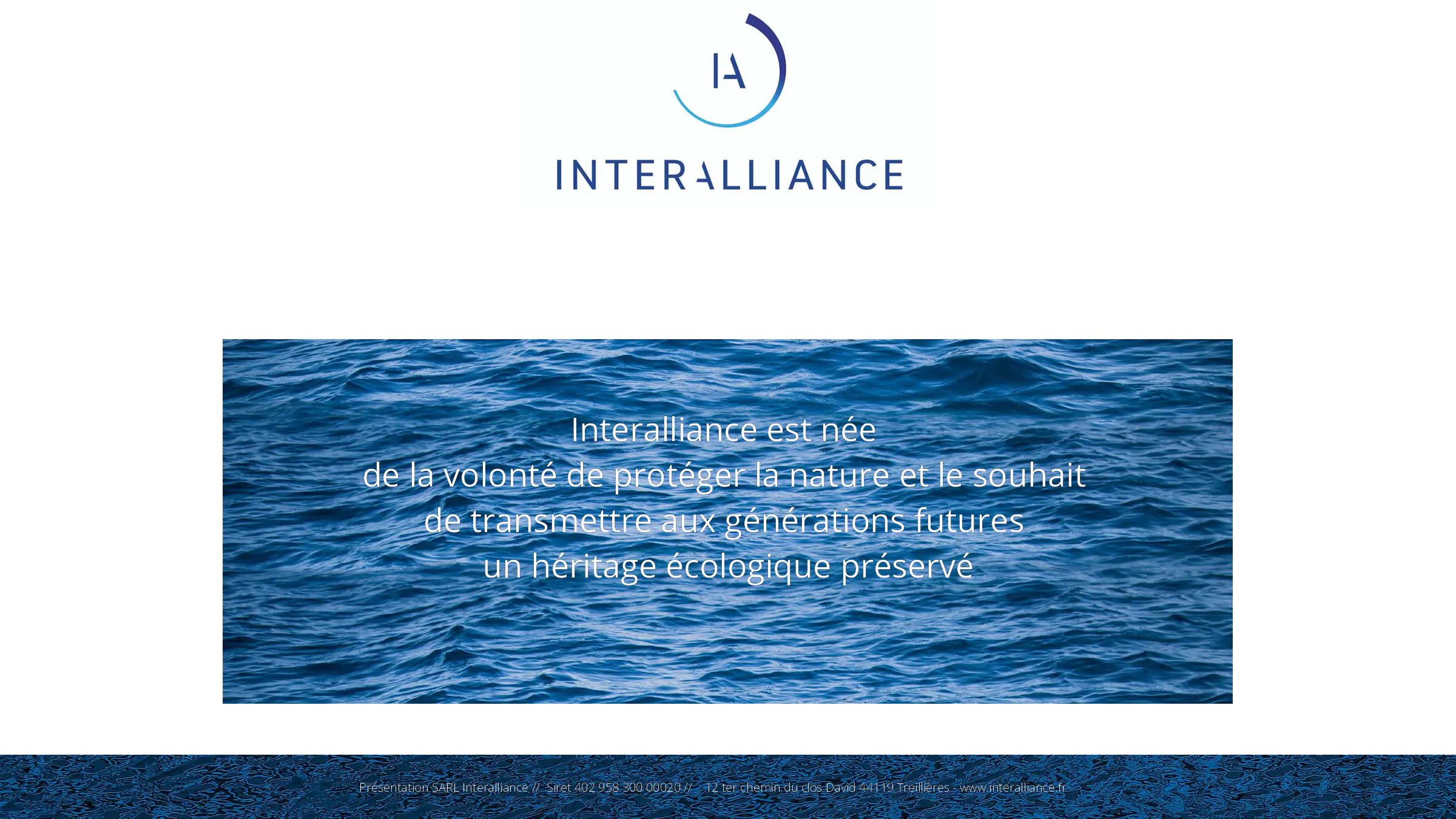 Image du document pdf : présentation de la sarl interalliance et de ses solutions de protection inondation  