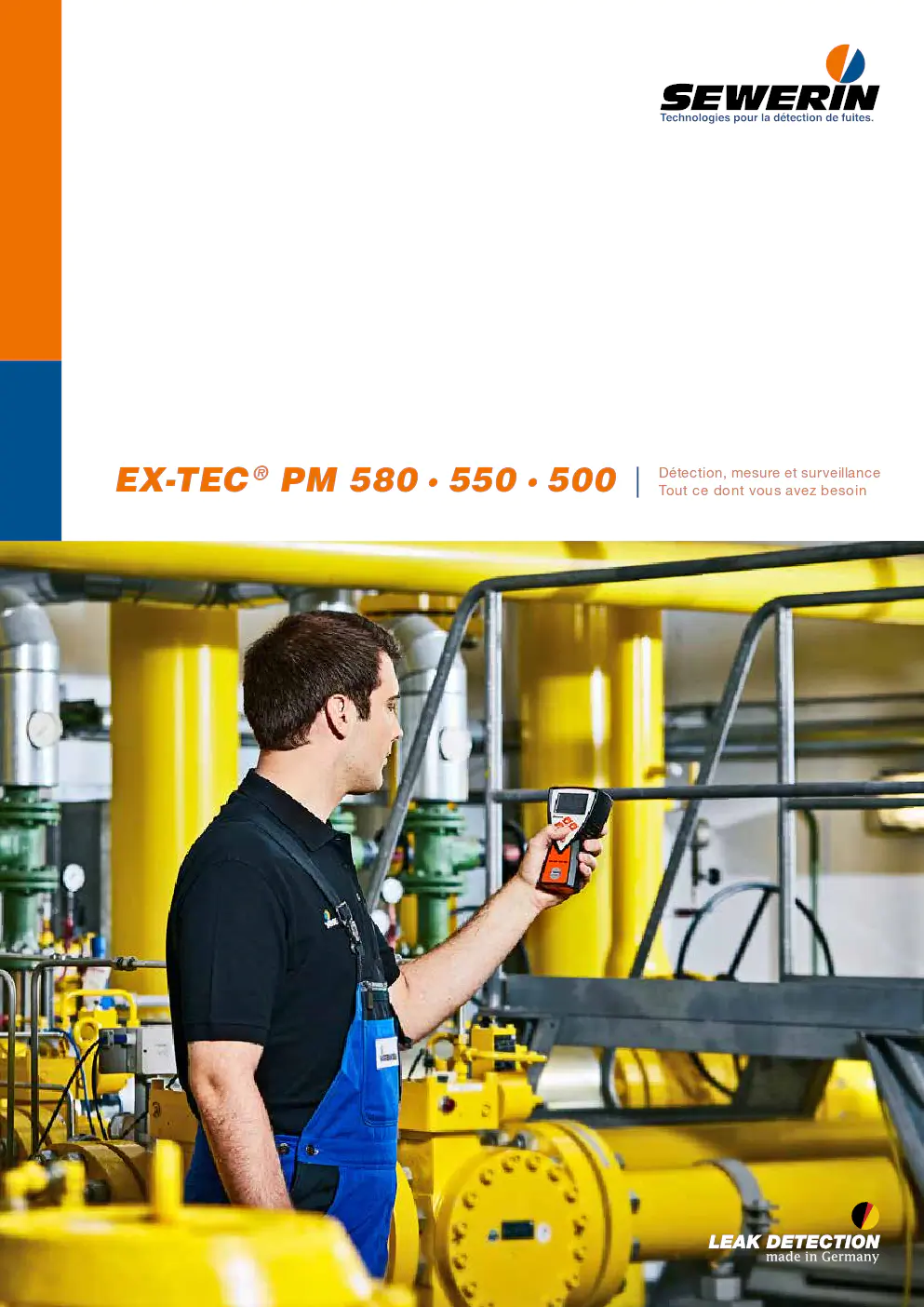 Image du document pdf : brochure des appareils de mesure de gaz ex-tec pm 580, 550 et 500  