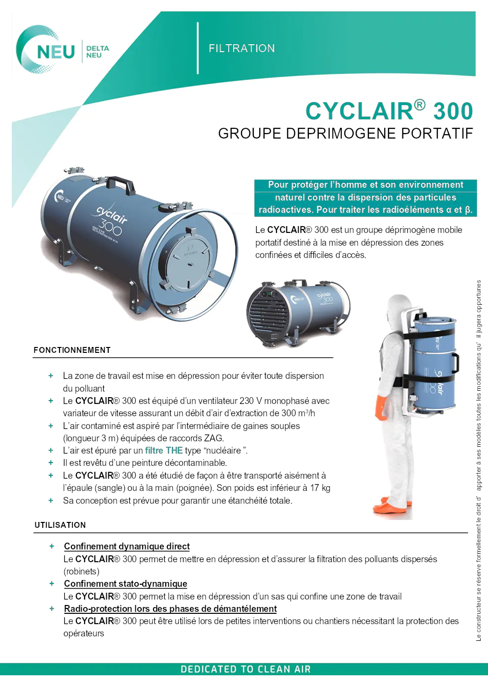 Image du document pdf : brochure du groupe déprimogène portatif cyclair 300  