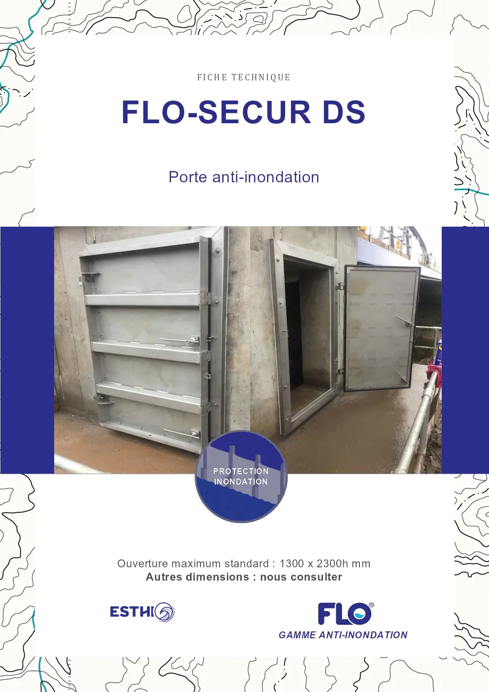 Image du document pdf : Fiche Technique Porte FLO SECUR DS  