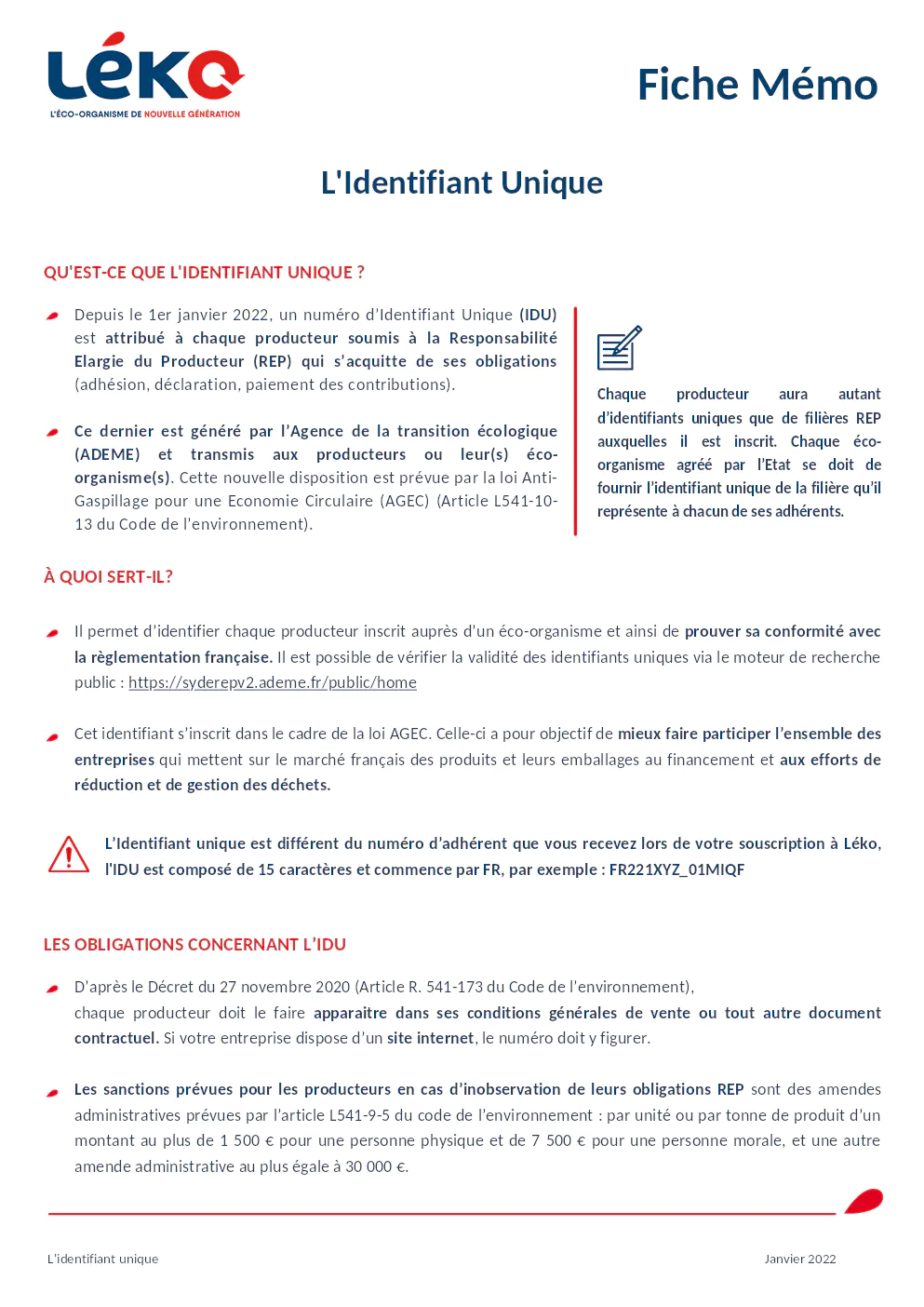 Image du document pdf : fiche mémo sur l