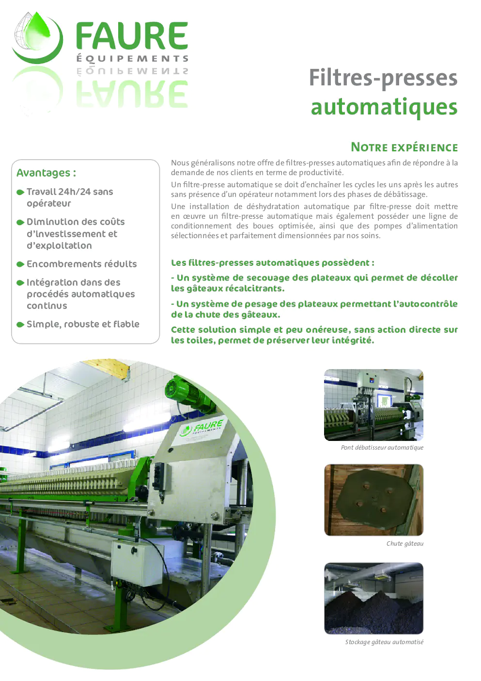 Image du document pdf : brochure des filtres-presses automatiques de faure equipements  