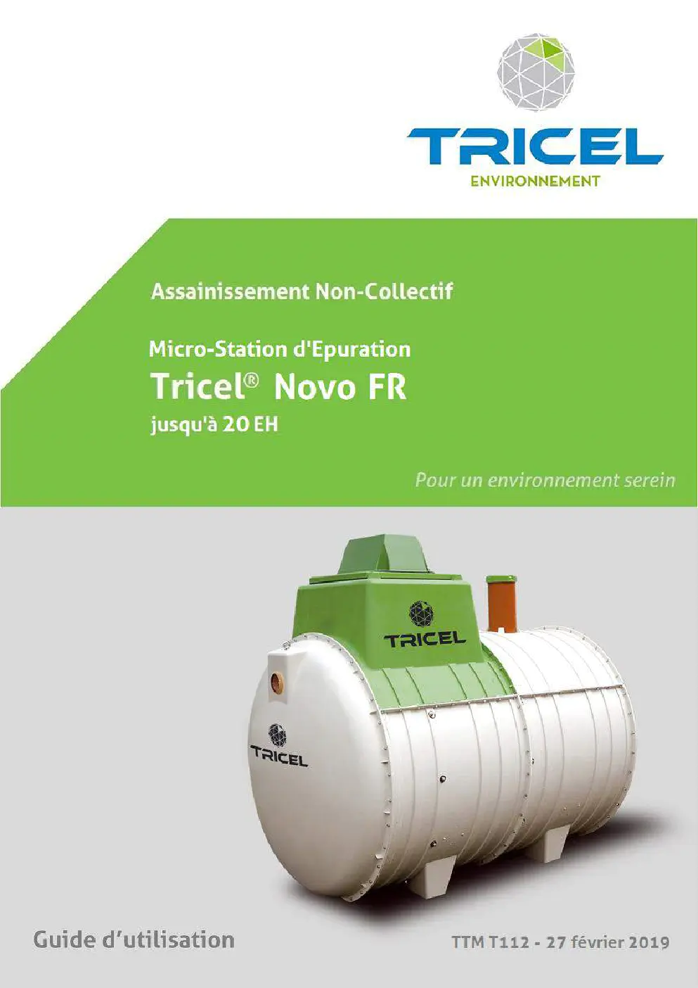 Image du document pdf : Guide-Utilisation-Tricel-Novo-FR6-20EH  