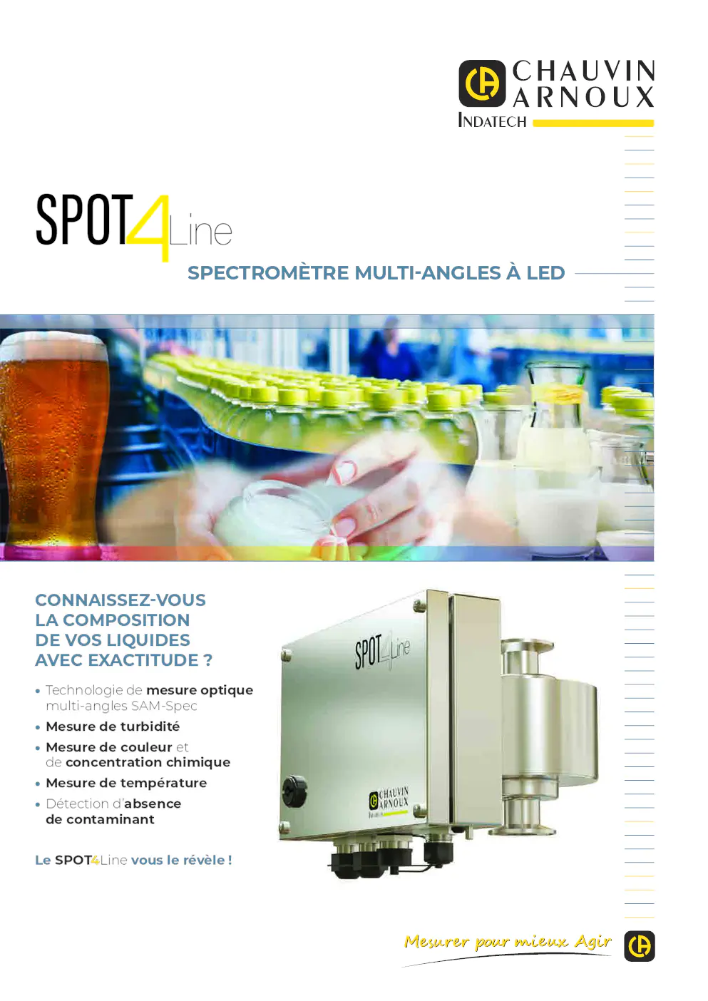 Image du document pdf : brochure du spectromètre multi-angles à led spot4line  