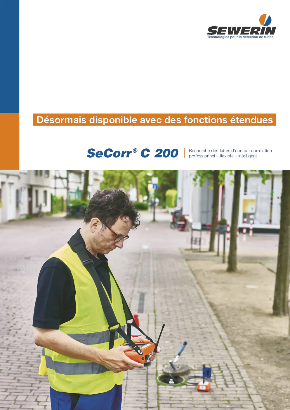 Image du document pdf : brochure du corrélateur secorr c 200 pour la détection des fuites d