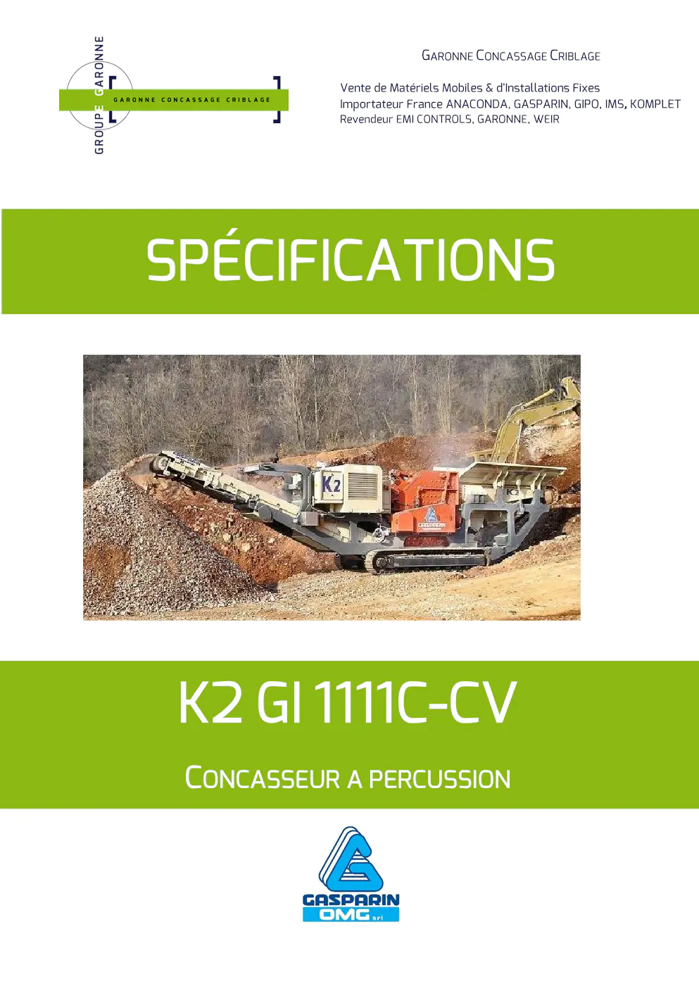 Image du document pdf : brochure du concasseur à percussion k2 gi titmc-cv  