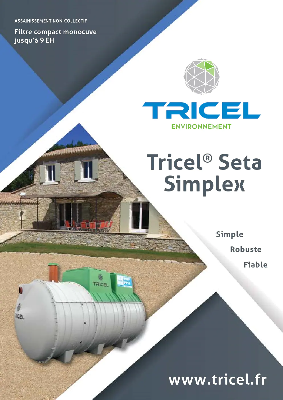 Image du document pdf : fiche produit du filtre compact tricel seta simplex  