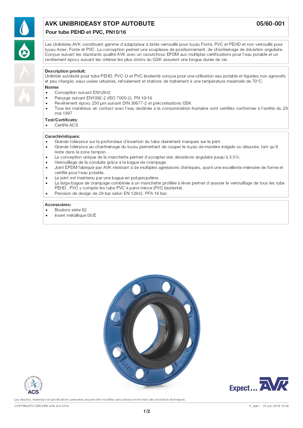 Image du document pdf : guide technique sur le unibrid easy stop autobute pour tube PEHD et PVC  