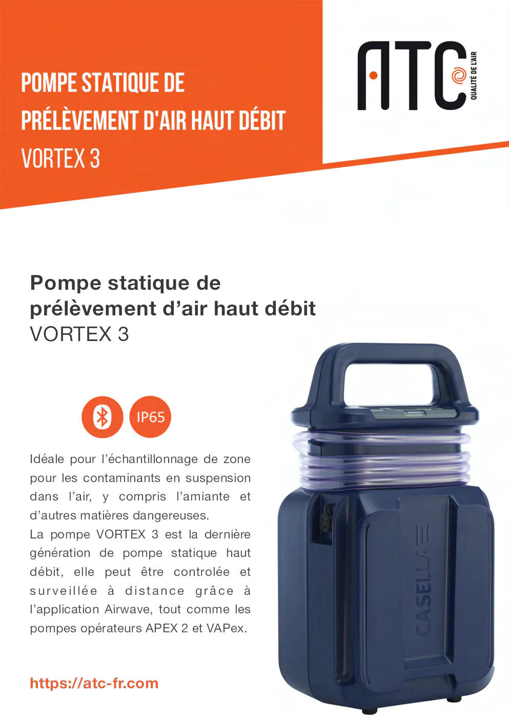 Image du document pdf : brochure de la pompe statique de prélèvement d