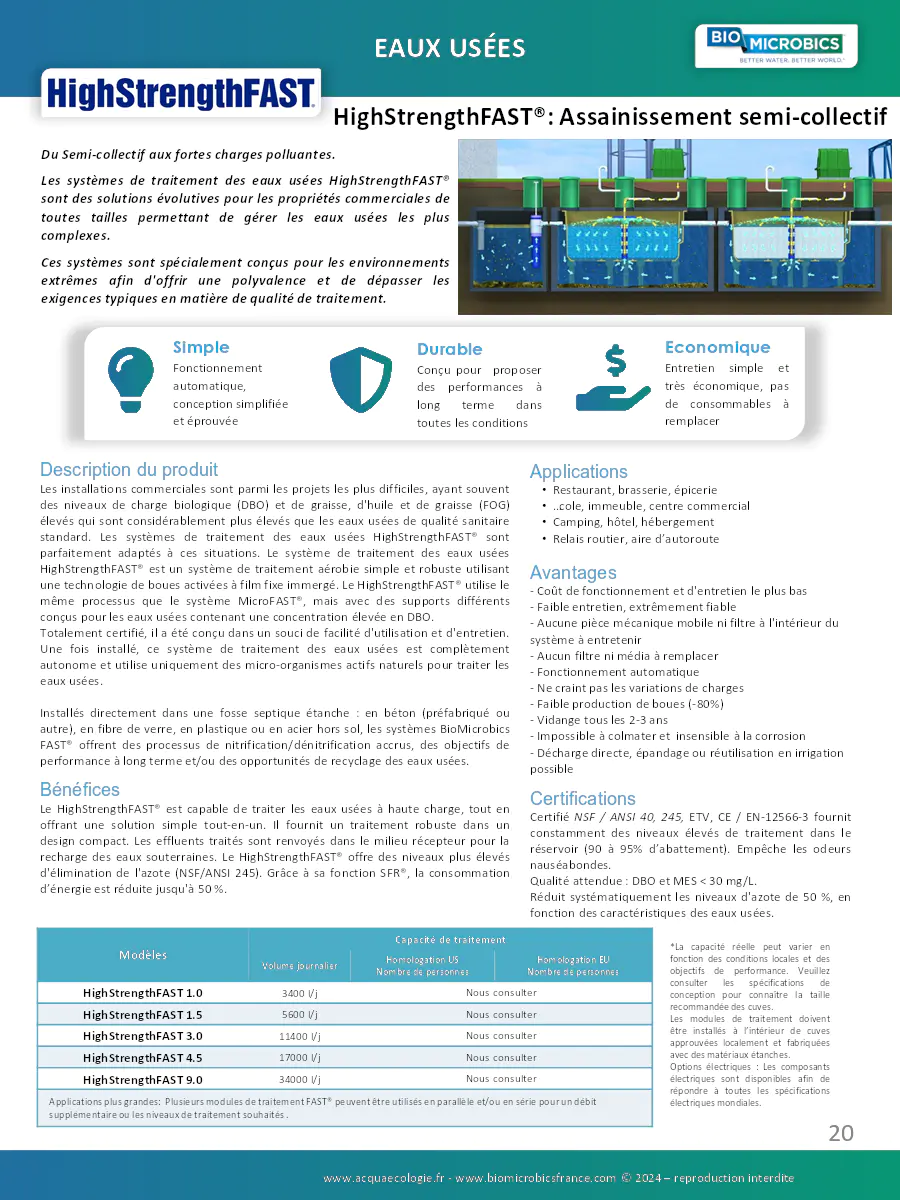 Image du document pdf : brochure du système de traitement des eaux usées highstrengthfast  