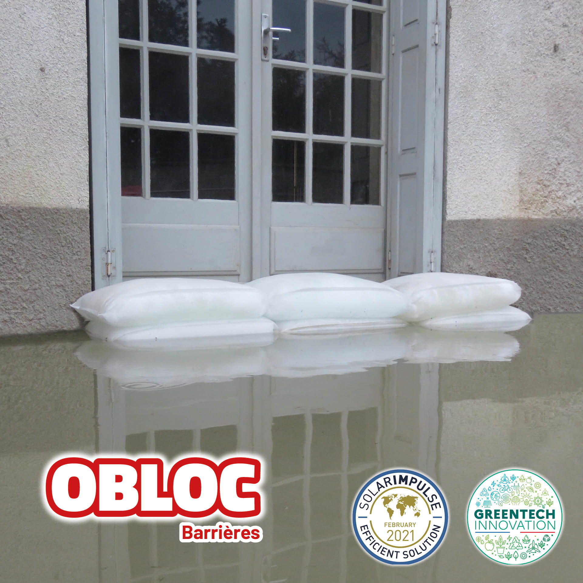 10 sacs anti-inondation OBLOC® (Barrière anti-inondation) - OBLOC® -  FranceEnvironnement